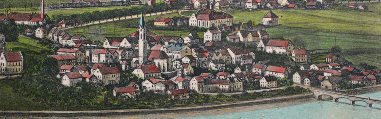 Post card of Marktl, 1927